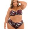 Top Biquini Tomara que Caia Floral Plus Size